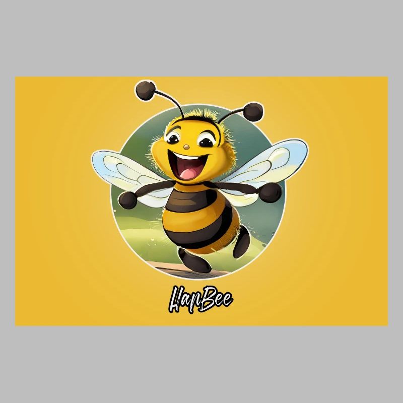 Jeu de mots expression ambiguë – HapBee (Abeille heureuse)