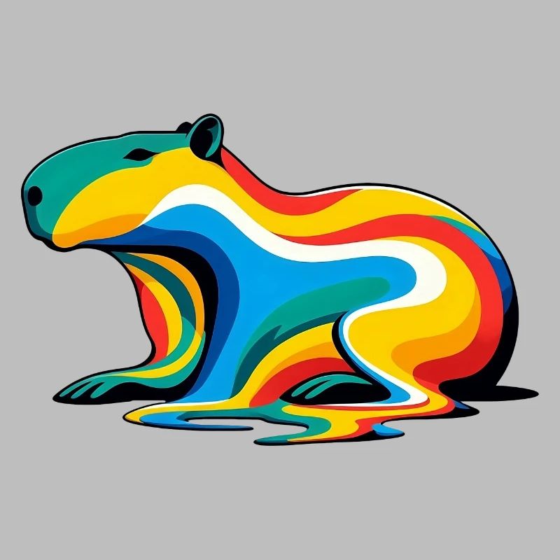 Melting Rainbow Capybara