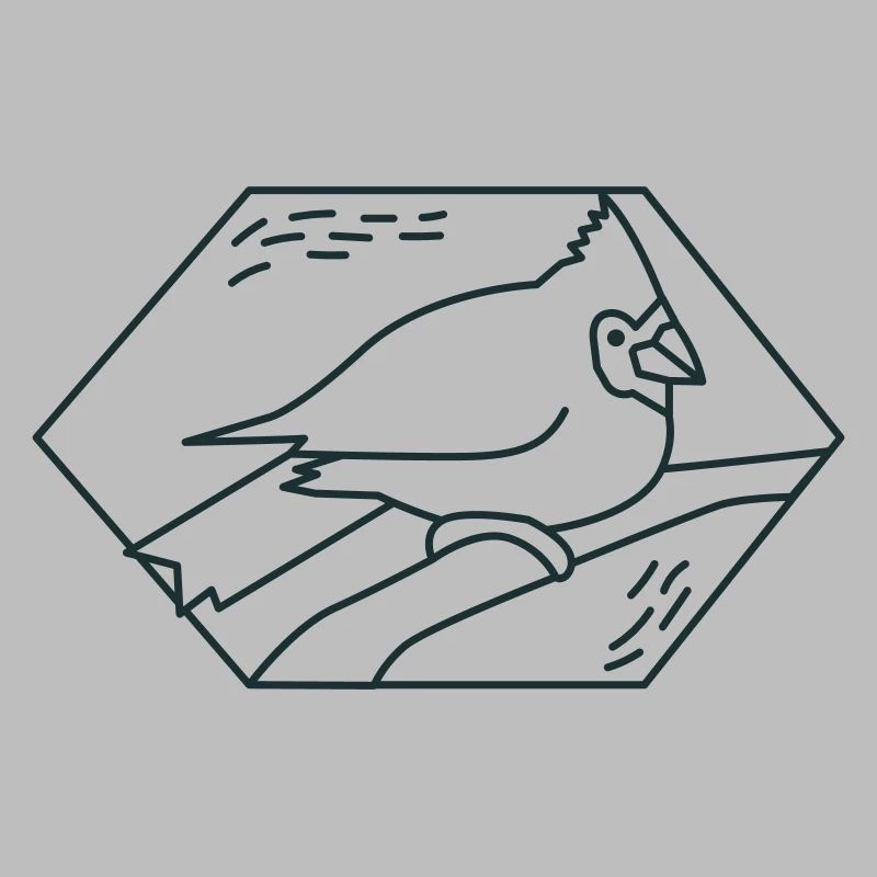 Oiseau cardinal de diamant