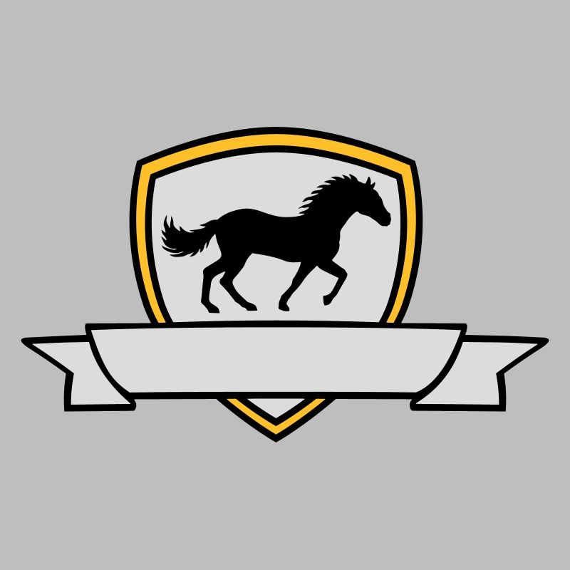 Bouclier d’armoiries du cheval Banner