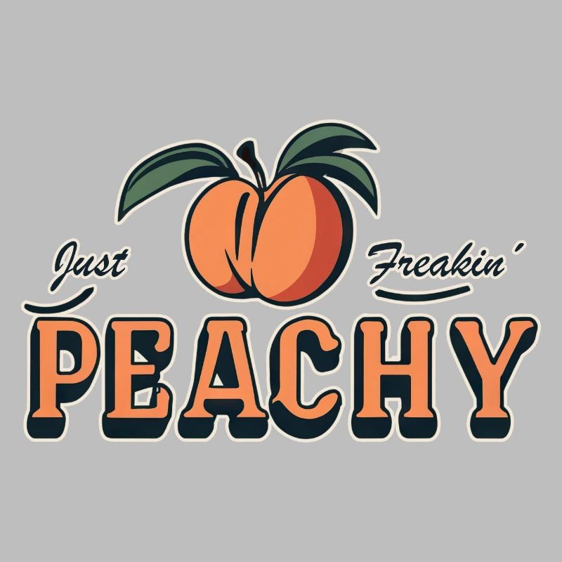 just peachy - peach fruit saying