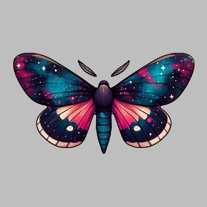 Papillon de nuit - Nébuleuse céleste cosmique Espace
