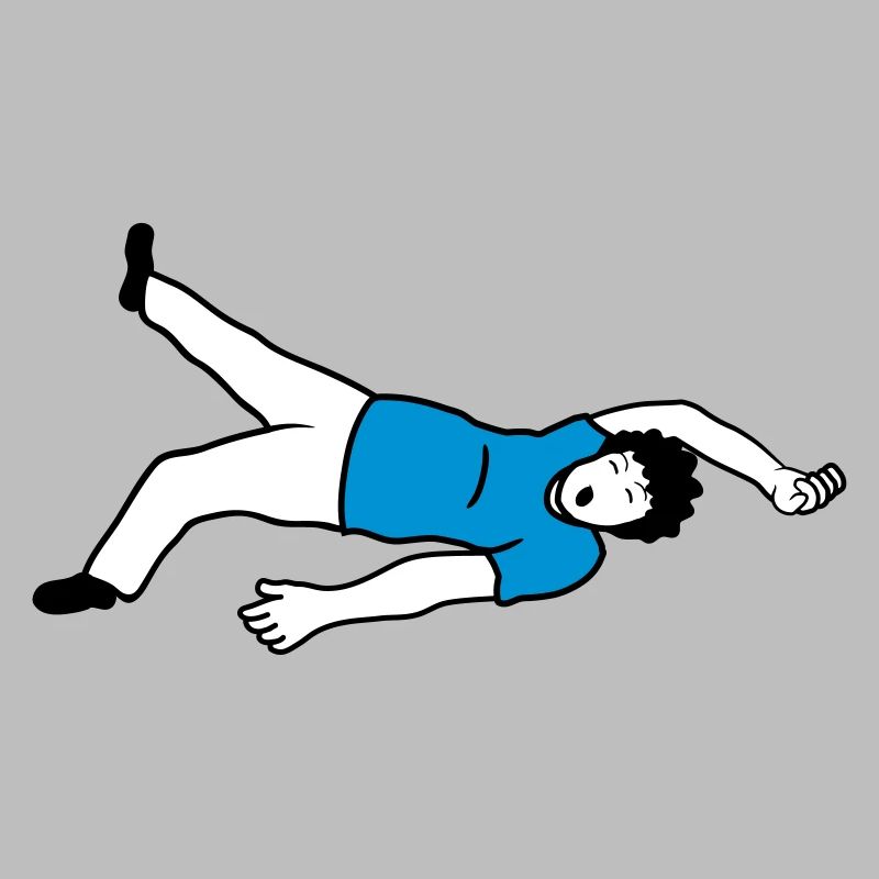 Passed out man design