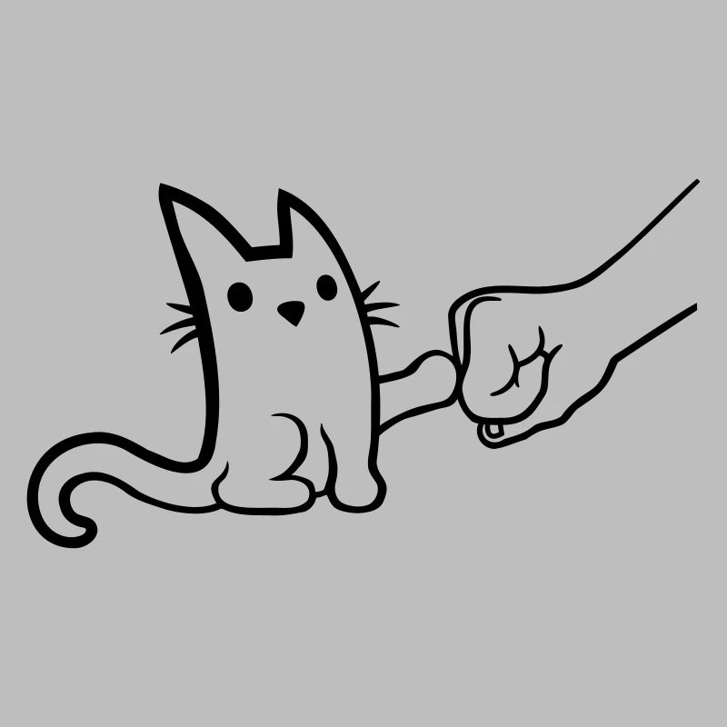 Brofist à pompe à poing de chat