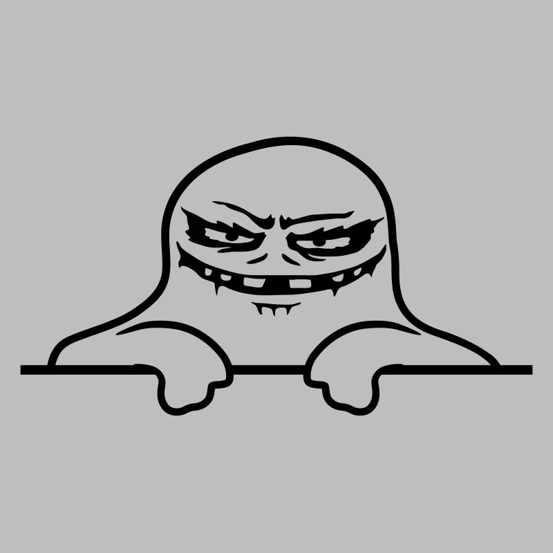 Geist Comic Mauer Monster