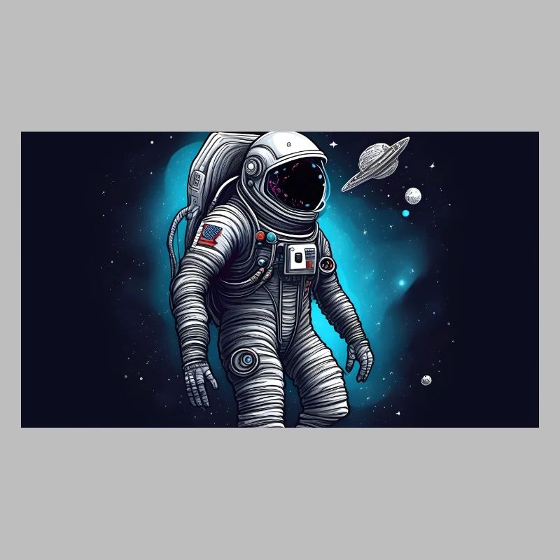 astronaute, perdu dans l’espace