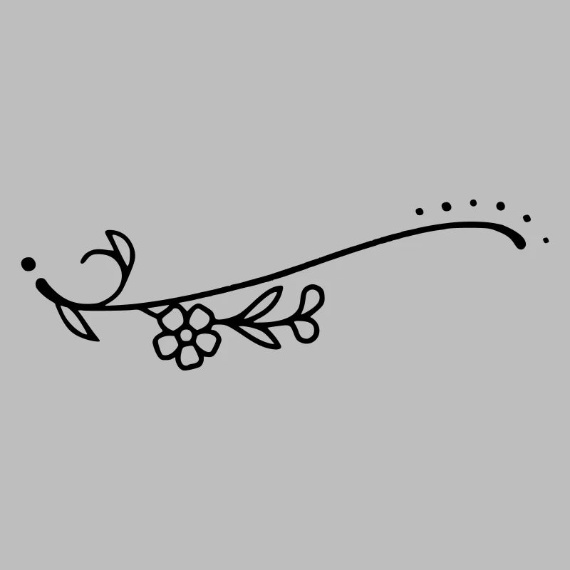 Fleurs de ligne courbe