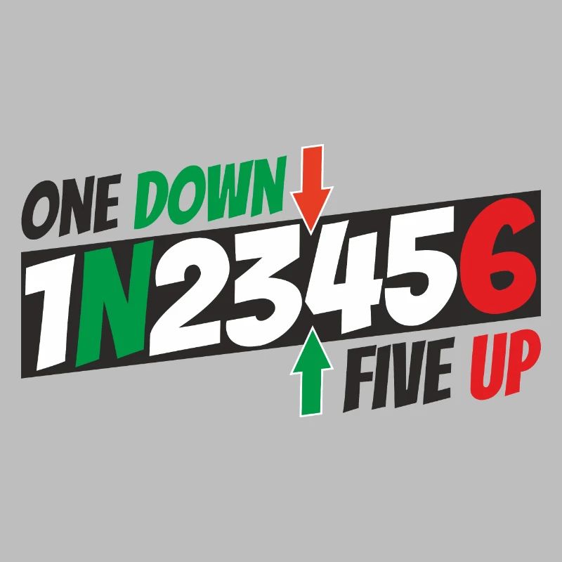 One down - five up - motorcycle pattern