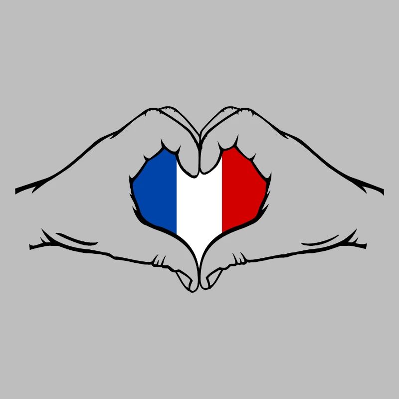 Frankreich Herzform mit Hände