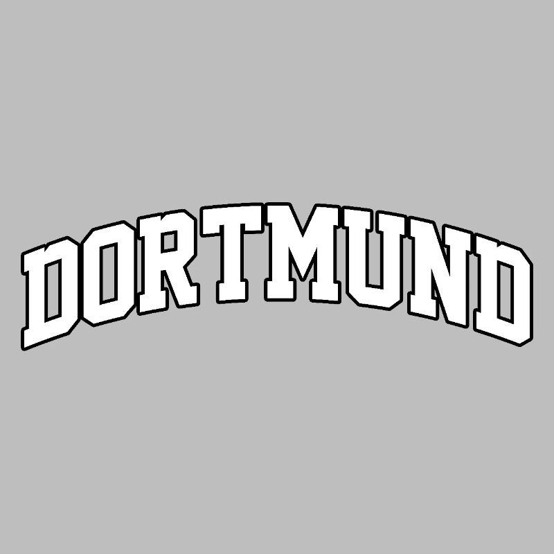 Dortmund logo: Collegiate design with a dynamic style