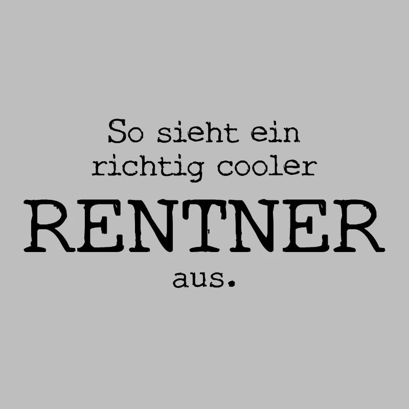 So sieht ein richtig cooler Rentner aus.