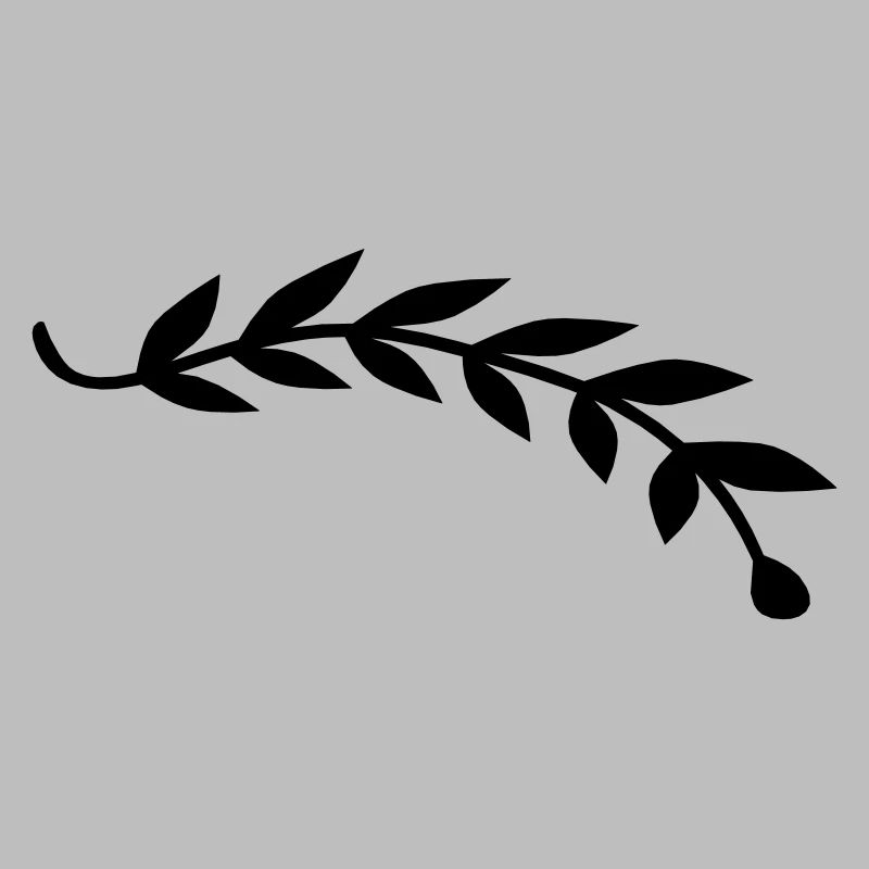 Branche de plante de feuille de laurier