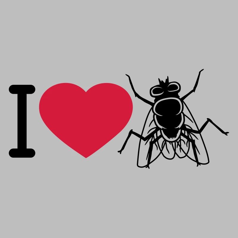 I Love Stubenfliege Herz