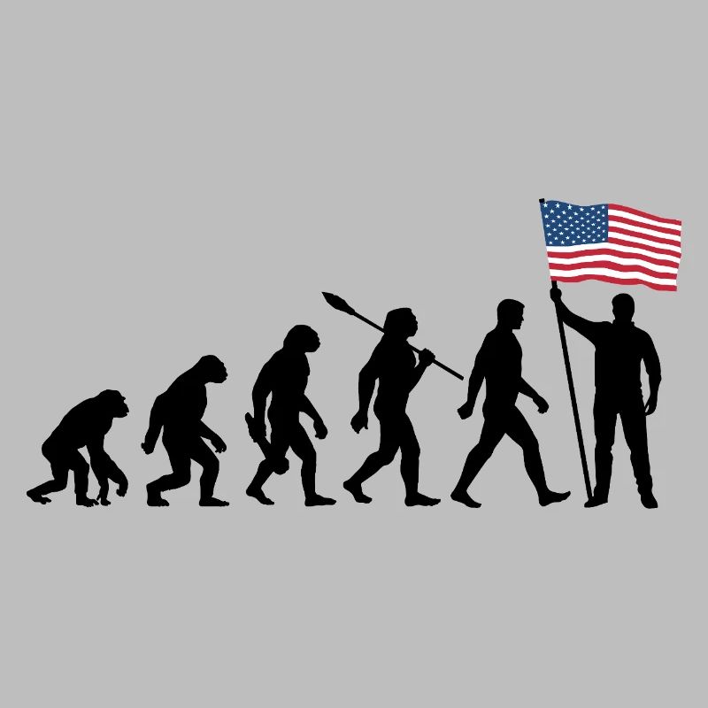 America - USA - Evolution - Flag - Nation