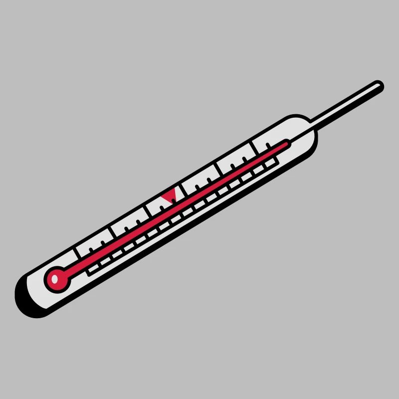 Ein Quecksilber Thermometer
