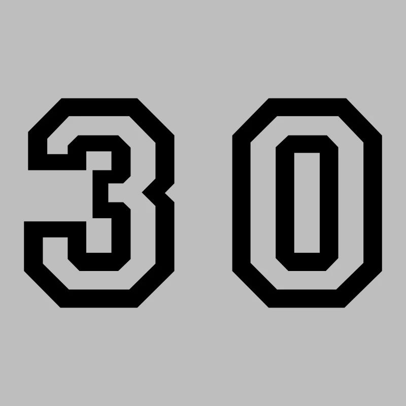 Number - 30 - Thirty