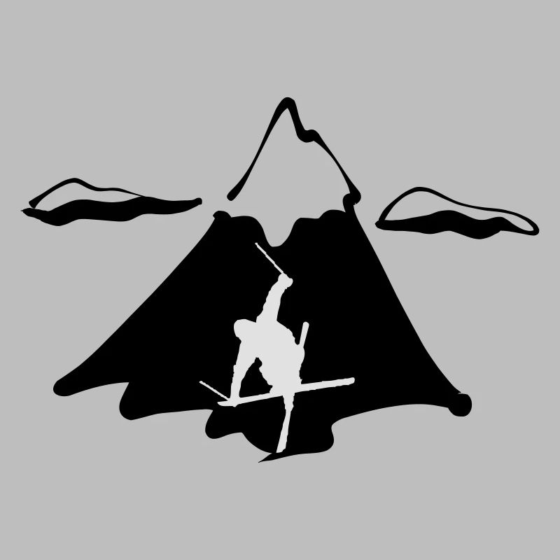 Ski freestyle with mountain