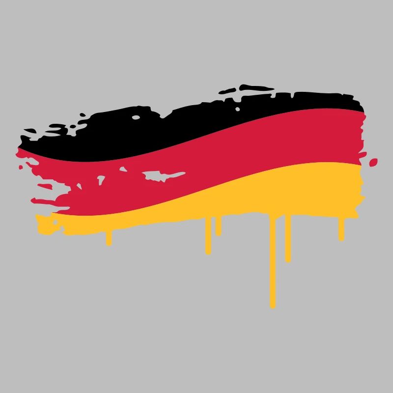 Germany flag painted with a brush stroke
