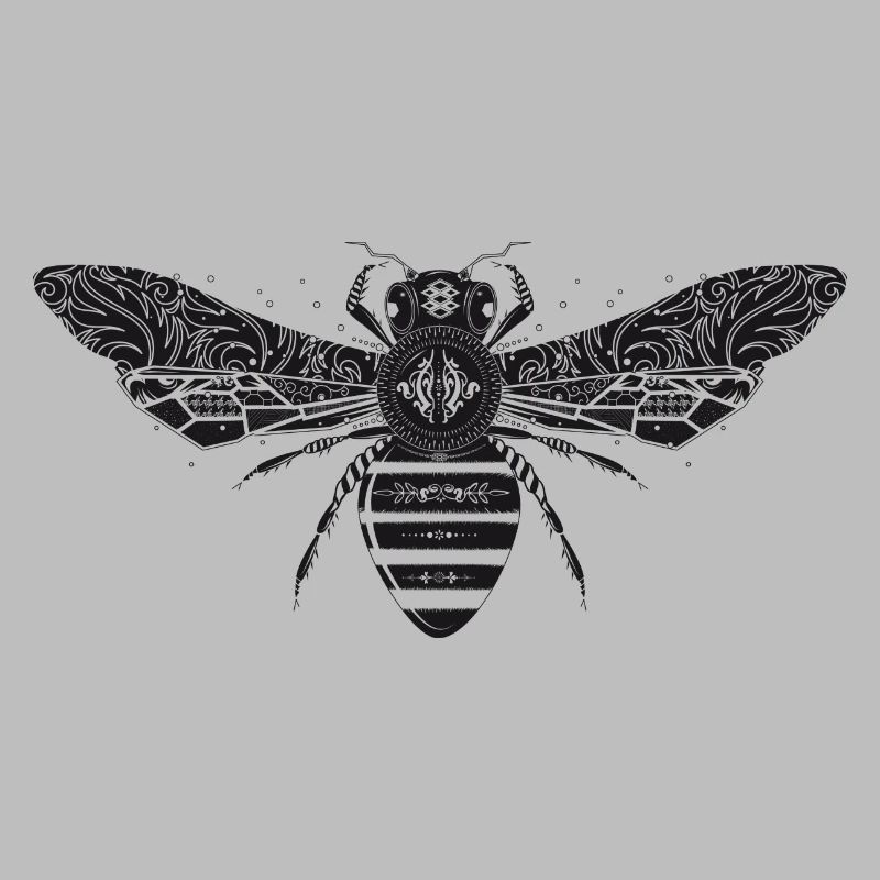 artfully designed bee