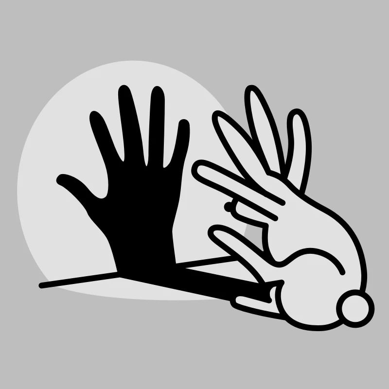 Chinese shadow hand rabbit