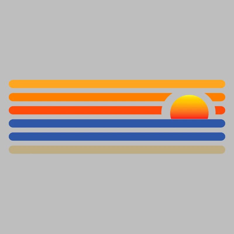 Coucher de soleil sur la plage