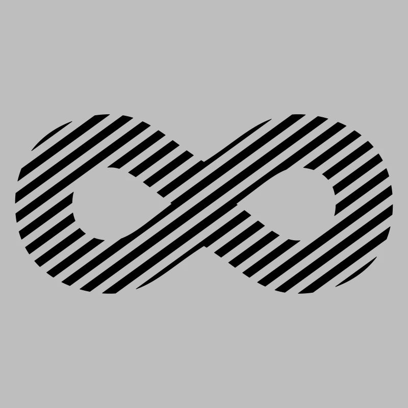 Signe de l'infini - rayures de modèle