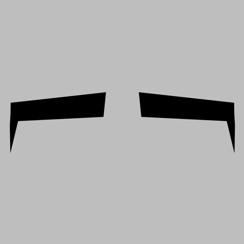 Slits for eyes or Eyebrows background shape