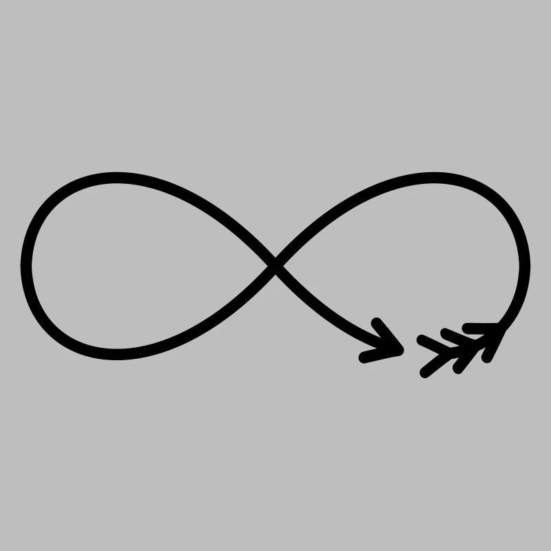 Flèche du Signe de l’Infini Cadeau Amour