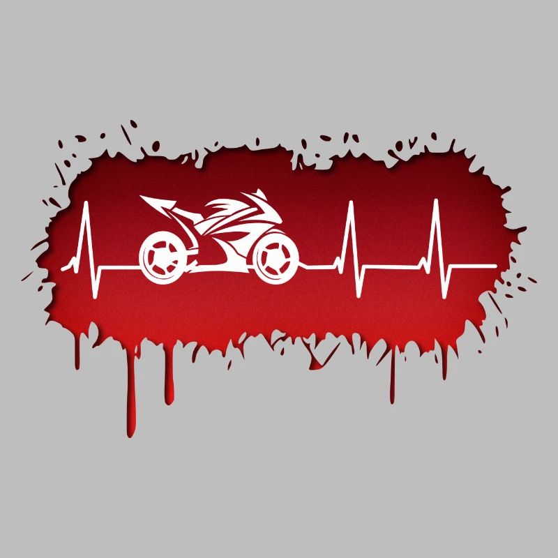 Motorcycle racing driver pulse