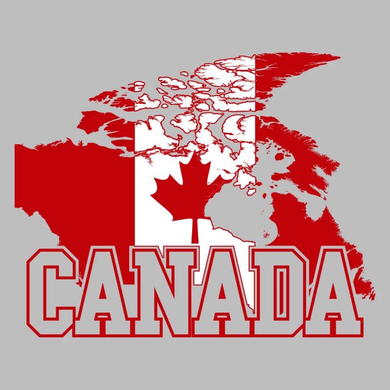 Globe Tee du drapeau de l’érable canadien