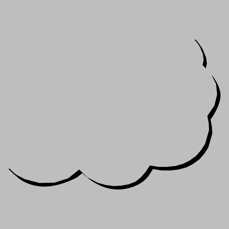 speech balloon | halbe Sprechblase | Wolke | Cloud