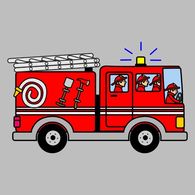 Fire engine with wailing siren