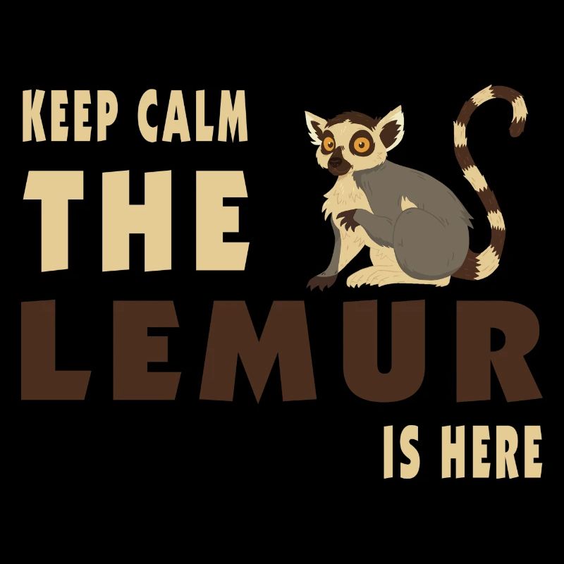 Keep Calm Lemur is here / Geschenk