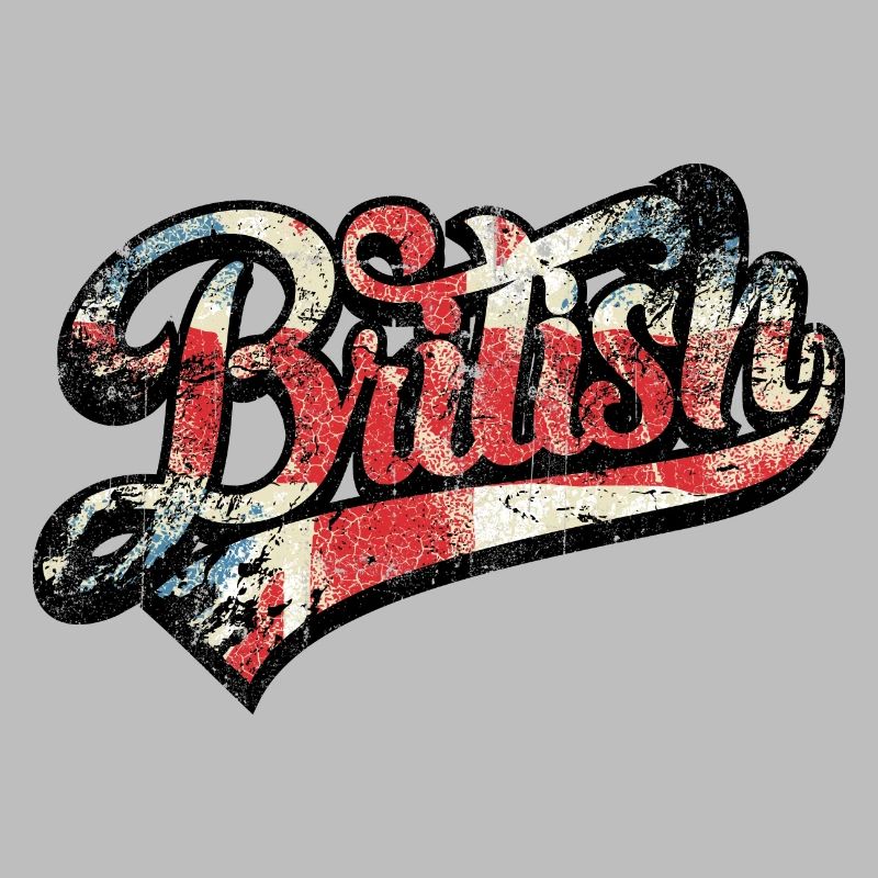 British Pride Distressed Script Tee