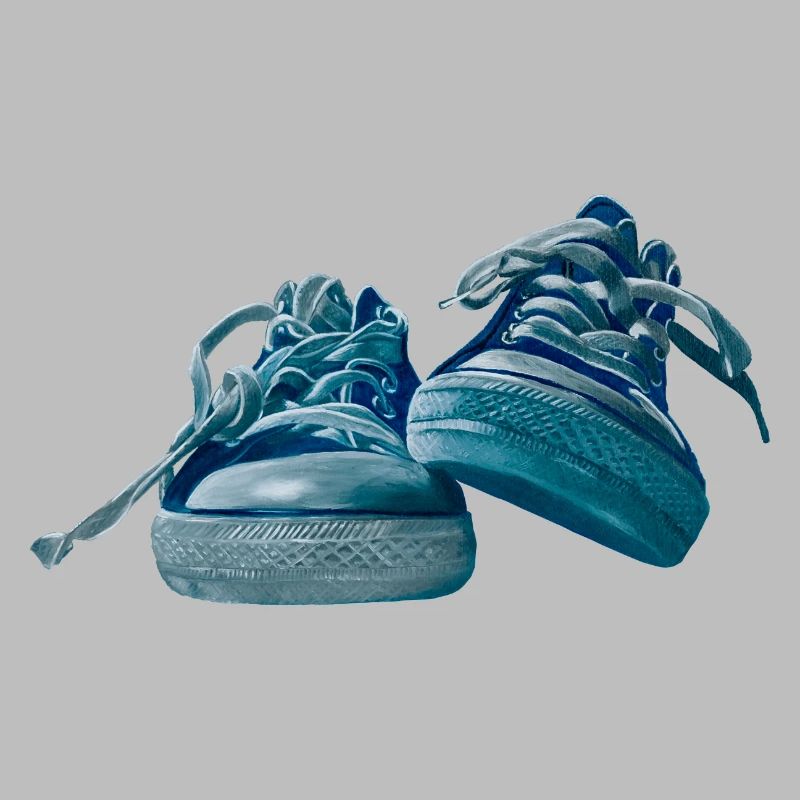 Design de baskets bleues