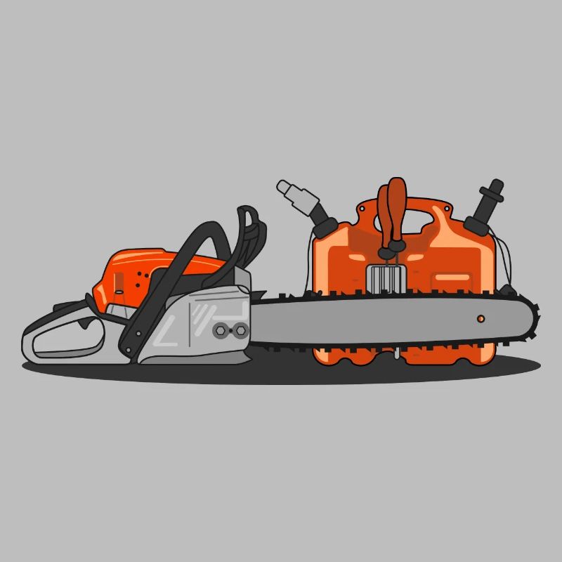 Chainsaw and canister