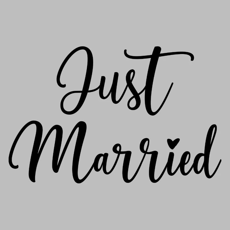 Just Married Herz Geschenkidee