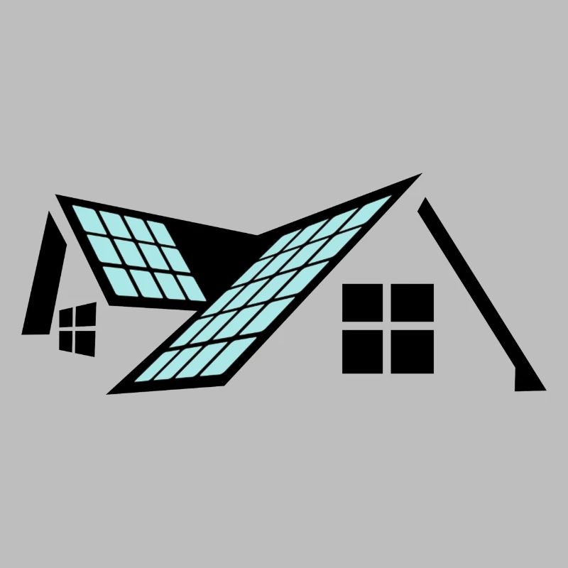 House with solar panels