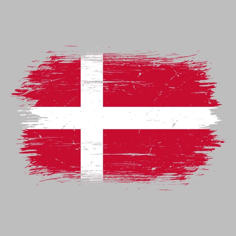 Conception du drapeau pinceau Grunge Dannebrog