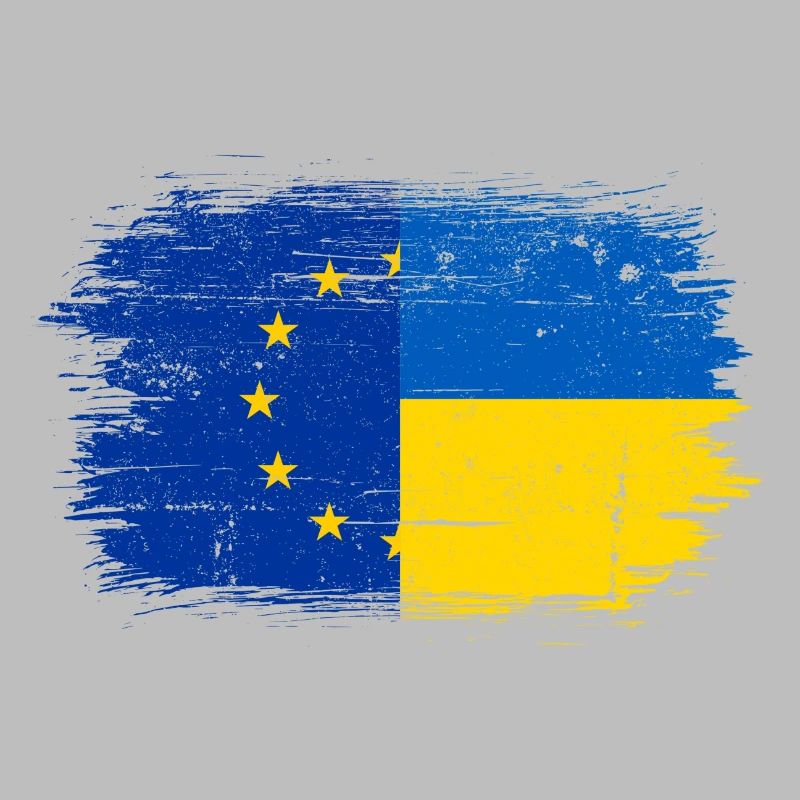 Fusion du drapeau de l’UE et de l’Ukraine