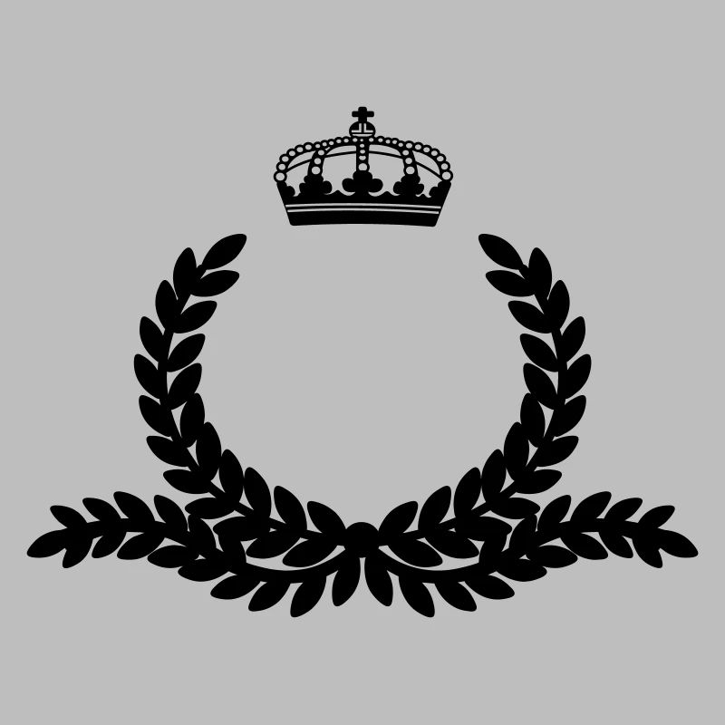 Couronne de laurier ornée avec couronne