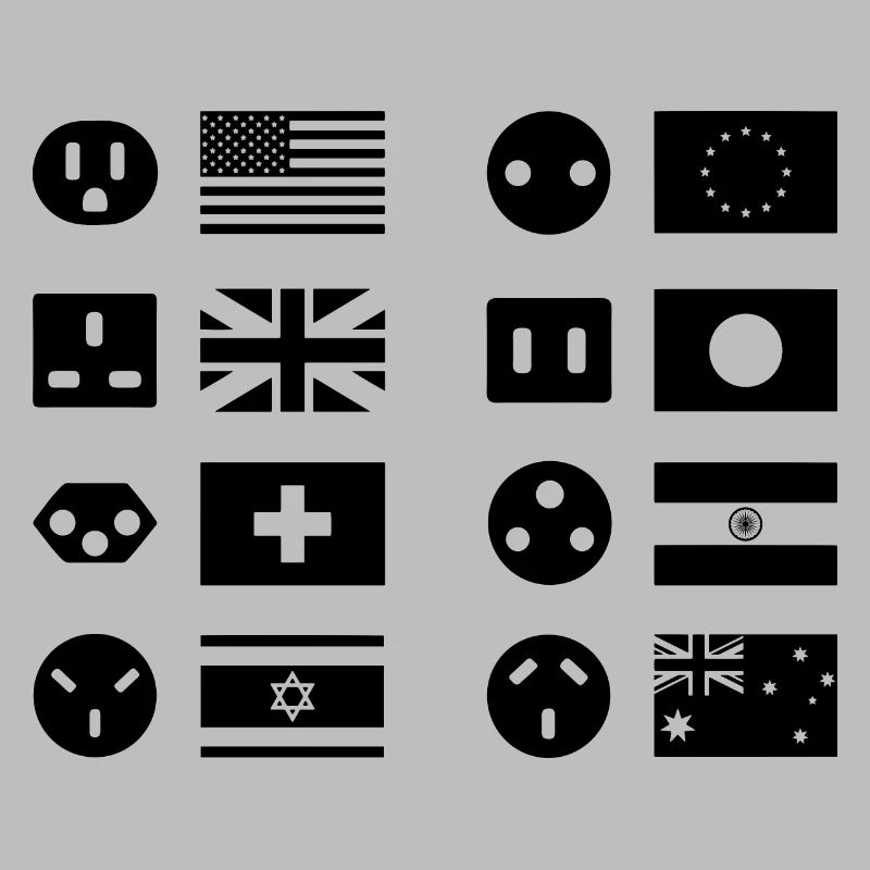 Types de connecteurs internationaux