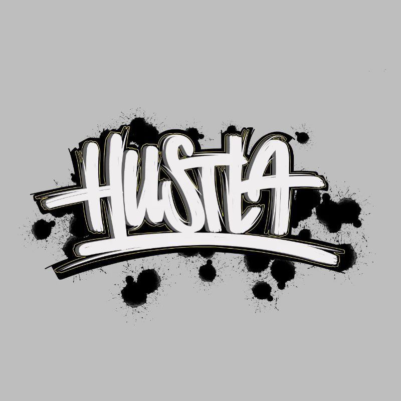 Lettrage de graffiti Hustla