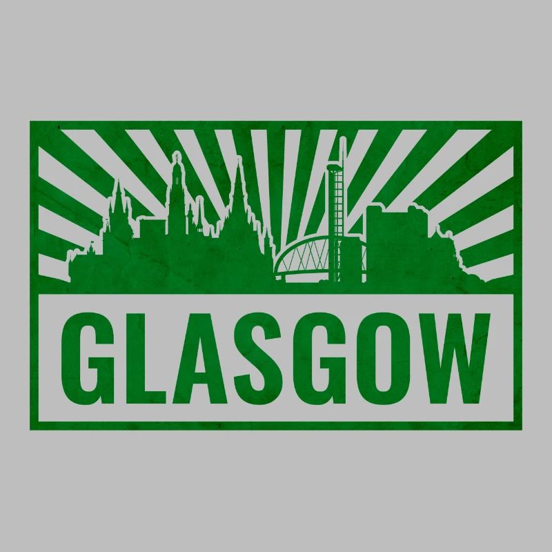 Glasgow Skyline Screen Printing