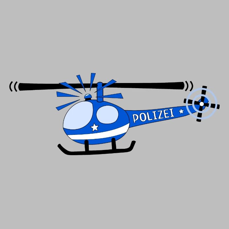 Hubschrauber Polizei Kinder