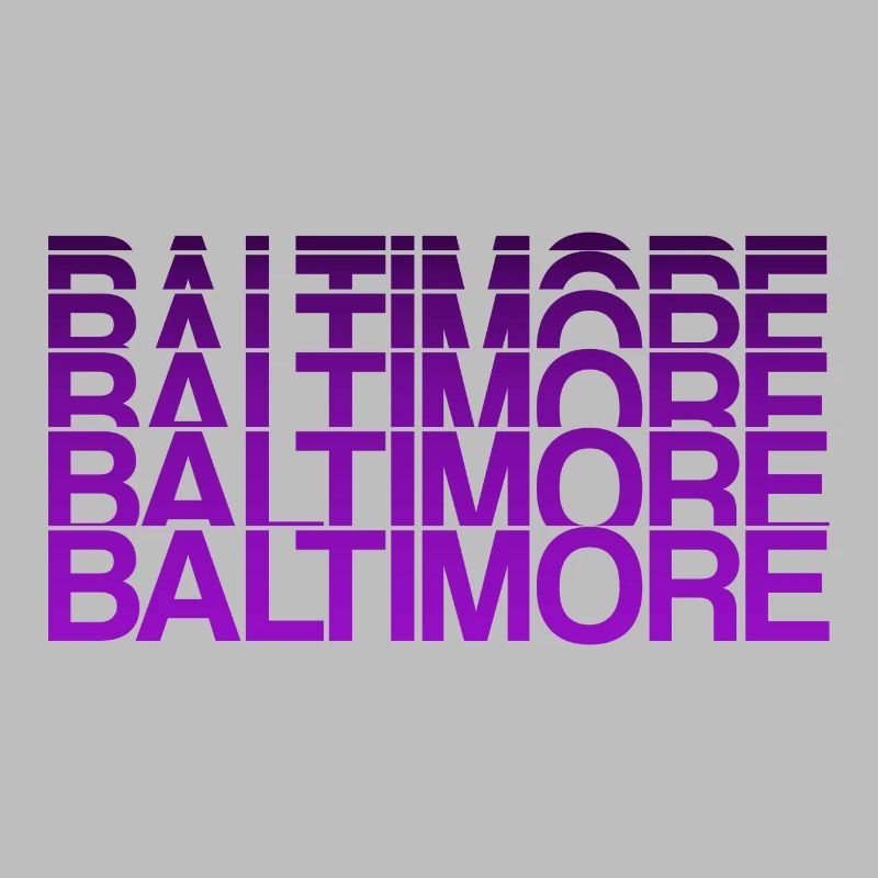 Baltimore USA lettering