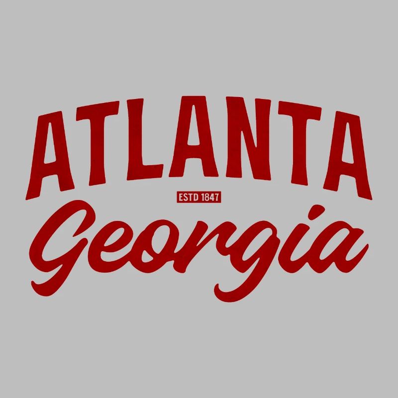 Atlanta Georgia Vintage Script
