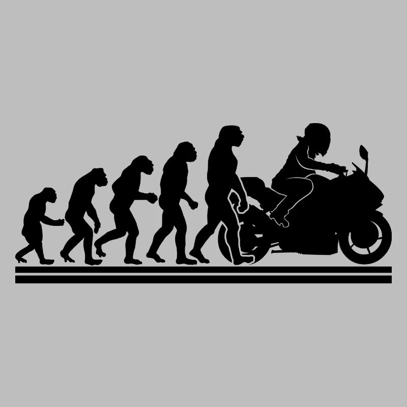 Evolution Motorradfahrer Enduro Motorrad Motorrad
