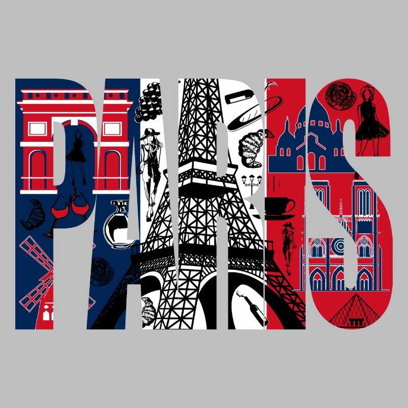 Collage Paris Eiffeltour