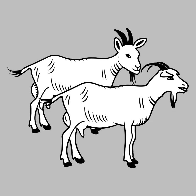 Goats white two piece